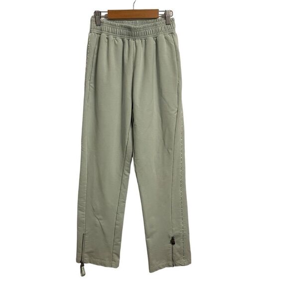 Gymshark Seafoam Green Joggers Ankle Zip Lock Detail Size XS - Picture 1 of 9